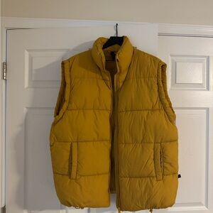 Woman’s Mustard Puffer Vest by Cotton On Body